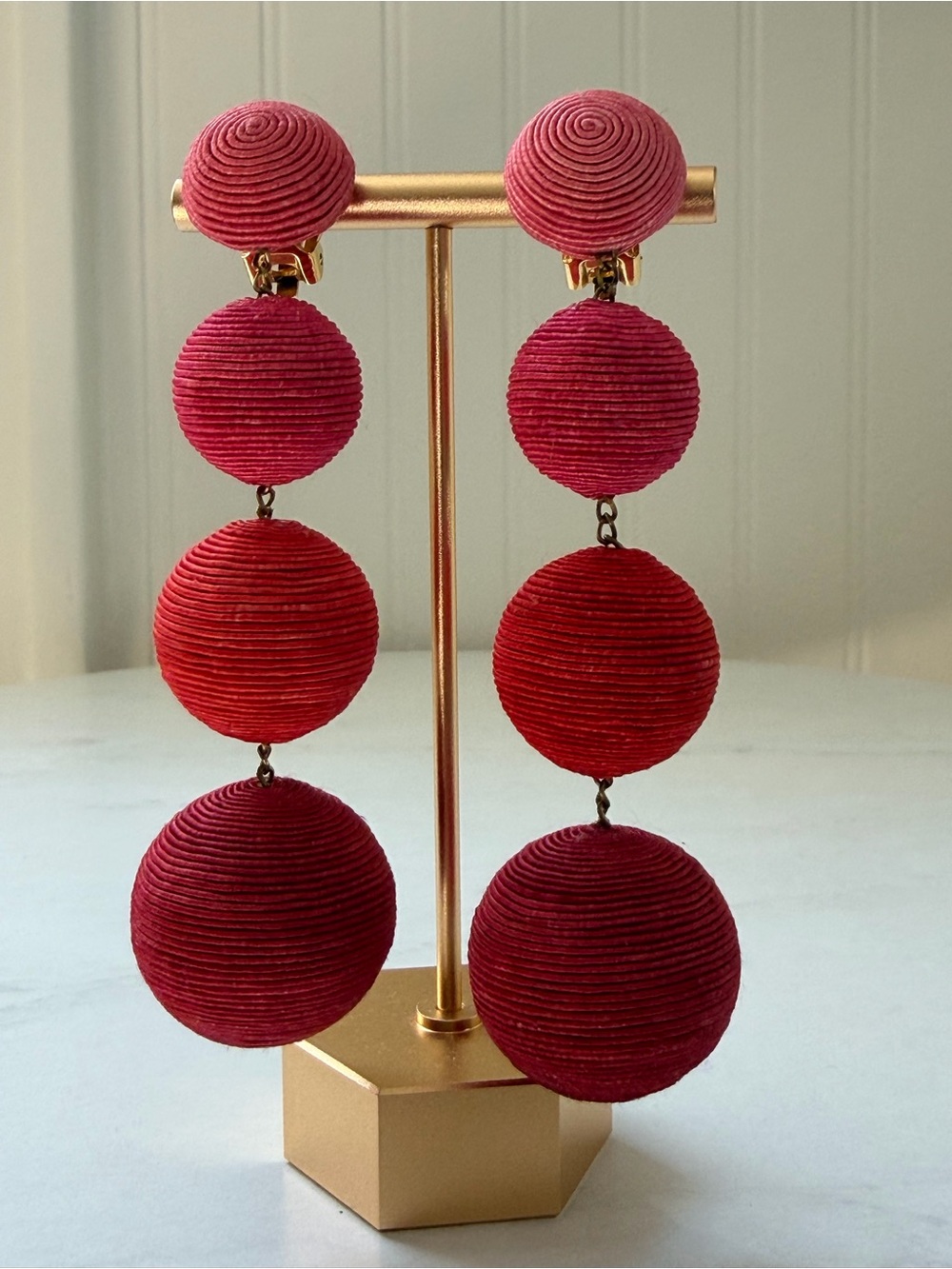 Rebecca de Ravenel Les Bonbon Classic 4-Drop Clip-On Earrings